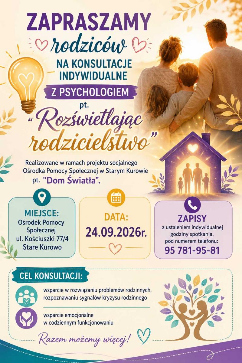 plakat rozświetlając rodzicielstwo