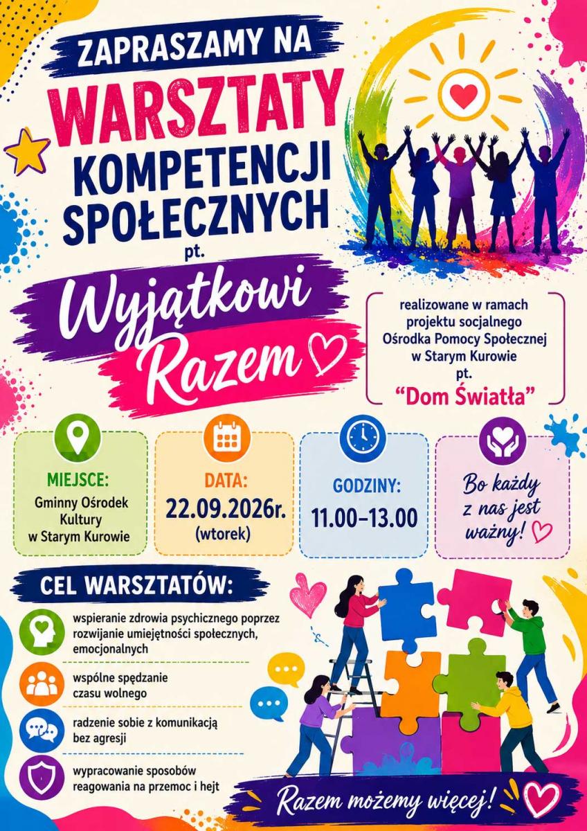 Plakat wyjątkowi razem